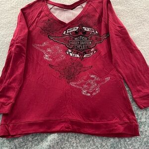 Harley-Davidson Kids Crimson Long Sleeve Tee